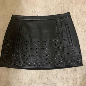 Bcbg leather skirt with studs